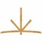 Ekena Millwork Alberta Rough Sawn Timber Gable Bracket, Western Red Cedar, 96"W x 60"H x 2"D x 4"F, 15/12 Pitch GBW096X60X0204ALB00RWR - alternate 1